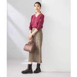 【UVカット/洗える】Vネック美ラクるパフスリーブニット | a.v.v【WOMEN】 | 詳細画像6 