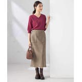 【UVカット/洗える】Vネック美ラクるパフスリーブニット | a.v.v【WOMEN】 | 詳細画像8 