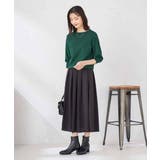 【UVカット/洗える】ボートネックパフスリーブ美ラクるニット | a.v.v【WOMEN】 | 詳細画像10 