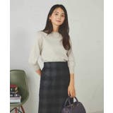 【UVカット/洗える】ボートネックパフスリーブ美ラクるニット | a.v.v【WOMEN】 | 詳細画像14 