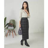 【UVカット/洗える】ボートネックパフスリーブ美ラクるニット | a.v.v【WOMEN】 | 詳細画像18 