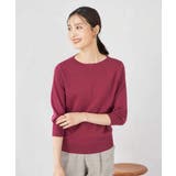 【UVカット/洗える】ボートネックパフスリーブ美ラクるニット | a.v.v【WOMEN】 | 詳細画像2 