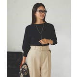 【UVカット/洗える】ボートネックパフスリーブ美ラクるニット | a.v.v【WOMEN】 | 詳細画像23 