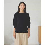 【UVカット/洗える】ボートネックパフスリーブ美ラクるニット | a.v.v【WOMEN】 | 詳細画像33 