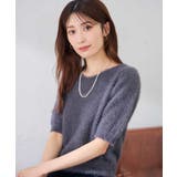 前後2WAY/ラメフェザーハーフスリーブプルオーバー | a.v.v【WOMEN】 | 詳細画像34 