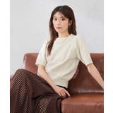 ラメベロアモールヤーンハーフスリーブトップス | a.v.v【WOMEN】 | 詳細画像13 