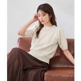 ラメベロアモールヤーンハーフスリーブトップス | a.v.v【WOMEN】 | 詳細画像14 