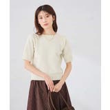 ラメベロアモールヤーンハーフスリーブトップス | a.v.v【WOMEN】 | 詳細画像3 