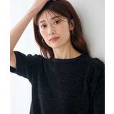 ラメベロアモールヤーンハーフスリーブトップス | a.v.v【WOMEN】 | 詳細画像33 