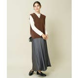 サイドスリットVネックニット | a.v.v【WOMEN】 | 詳細画像3 