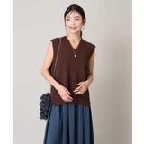 サイドスリットVネックニット | a.v.v【WOMEN】 | 詳細画像7 