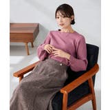 ピンク | プリーツスリーブニット | a.v.v【WOMEN】
