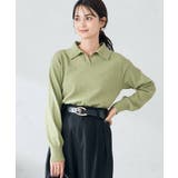 襟付きスキッパーニット | a.v.v【WOMEN】 | 詳細画像1 