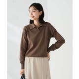 襟付きスキッパーニット | a.v.v【WOMEN】 | 詳細画像14 