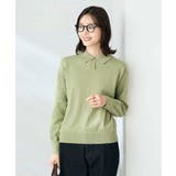 襟付きスキッパーニット | a.v.v【WOMEN】 | 詳細画像3 