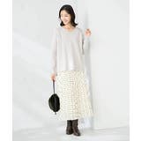 ラメVネックチュニックニット | a.v.v【WOMEN】 | 詳細画像17 