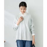 グリーン | ラメVネックチュニックニット | a.v.v【WOMEN】