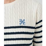 ワンポイント刺繍ケーブルニット | a.v.v【WOMEN】 | 詳細画像13 