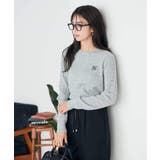 ワンポイント刺繍ケーブルニット | a.v.v【WOMEN】 | 詳細画像36 