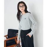 ワンポイント刺繍ケーブルニット | a.v.v【WOMEN】 | 詳細画像37 