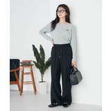 ワンポイント刺繍ケーブルニット | a.v.v【WOMEN】 | 詳細画像40 