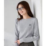 ワンポイント刺繍ケーブルニット | a.v.v【WOMEN】 | 詳細画像42 