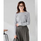 ワンポイント刺繍ケーブルニット | a.v.v【WOMEN】 | 詳細画像43 