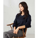 【洗える】ラメVネック美ラクるパフスリーブニット | a.v.v【WOMEN】 | 詳細画像10