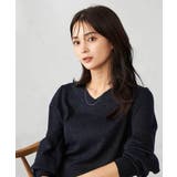 【洗える】ラメVネック美ラクるパフスリーブニット | a.v.v【WOMEN】 | 詳細画像12