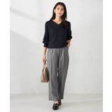 【洗える】ラメVネック美ラクるパフスリーブニット | a.v.v【WOMEN】 | 詳細画像15