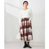 【洗える】ラメVネック美ラクるパフスリーブニット | a.v.v【WOMEN】 | 詳細画像23