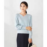 【洗える】ラメVネック美ラクるパフスリーブニット | a.v.v【WOMEN】 | 詳細画像3