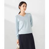 【洗える】ラメVネック美ラクるパフスリーブニット | a.v.v【WOMEN】 | 詳細画像4