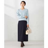 【洗える】ラメVネック美ラクるパフスリーブニット | a.v.v【WOMEN】 | 詳細画像5