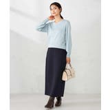 【洗える】ラメVネック美ラクるパフスリーブニット | a.v.v【WOMEN】 | 詳細画像6