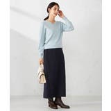 【洗える】ラメVネック美ラクるパフスリーブニット | a.v.v【WOMEN】 | 詳細画像8