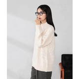 ケーブル編みバイアスデザインニット | a.v.v【WOMEN】 | 詳細画像11