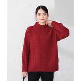 ケーブル編みバイアスデザインニット | a.v.v【WOMEN】 | 詳細画像2