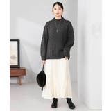 ケーブル編みバイアスデザインニット | a.v.v【WOMEN】 | 詳細画像21