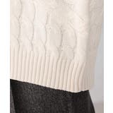 ケーブル編みバイアスデザインニット | a.v.v【WOMEN】 | 詳細画像30