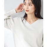 【洗える】ラメVネックパフスリーブニット(アンサンブル対応) | a.v.v【WOMEN】 | 詳細画像5