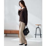 フェザーヤーンVネックニット | a.v.v【WOMEN】 | 詳細画像10