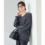 フェザーヤーンVネックニット | a.v.v【WOMEN】 | 詳細画像18