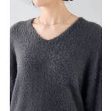 フェザーヤーンVネックニット | a.v.v【WOMEN】 | 詳細画像26