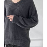 フェザーヤーンVネックニット | a.v.v【WOMEN】 | 詳細画像27