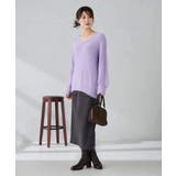 フェザーヤーンVネックニット | a.v.v【WOMEN】 | 詳細画像3