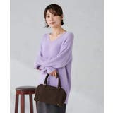 フェザーヤーンVネックニット | a.v.v【WOMEN】 | 詳細画像32