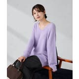 フェザーヤーンVネックニット | a.v.v【WOMEN】 | 詳細画像33