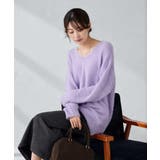 フェザーヤーンVネックニット | a.v.v【WOMEN】 | 詳細画像34