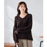 フェザーヤーンVネックニット | a.v.v【WOMEN】 | 詳細画像5